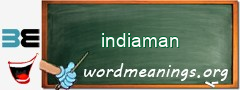 WordMeaning blackboard for indiaman